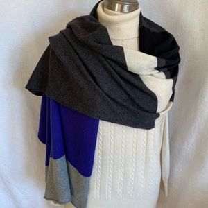 Banana Republic knit blanket shawl wool/cashmere EUC